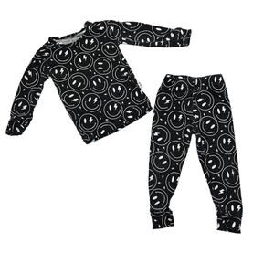 Ellie Sue Bamboo Smiley Face Pajama Set